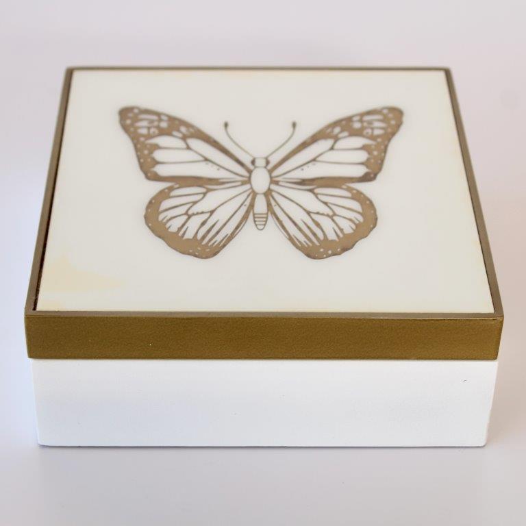 Gold Butterfly Box